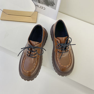 Zapatos Casuales Gruesos Multiusos para Invierno con Cordones