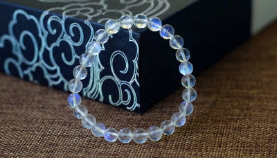 Pulsera de Piedra de Luna Vidrioso Ice Seed para Mujer - Image 9