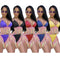 Bikini Dos Piezas con Flecos Coloridos