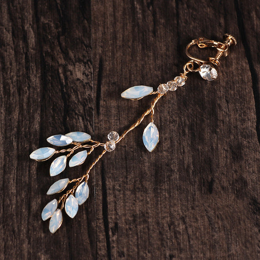Aretes Colgantes de Cristal Estilo Coreano con Borla - Image 8