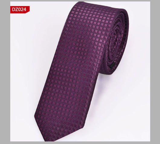 Corbata Angosta Estilo Británico 5cm - Teñida en Fibra de Poliéster - Image 26