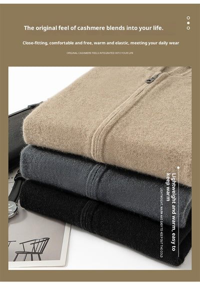 Cardigan de Cachemira para Hombre con Cierre - Suéter Tejido Premium - Image 11