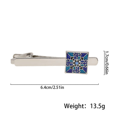Gemelos Azules con Clip de Corbata - Accesorios Ejecutivos Unisex con Estuche de Regalo - Image 25