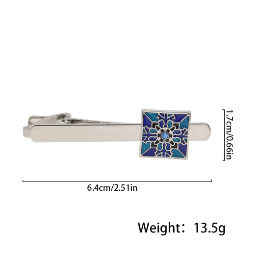 Gemelos Azules con Clip de Corbata - Accesorios Ejecutivos Unisex con Estuche de Regalo - Image 25