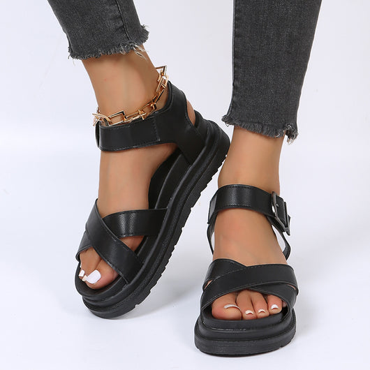 Sandalias de Playa con Hebilla Pez - Calzado Versátil para Mujer - Image 8