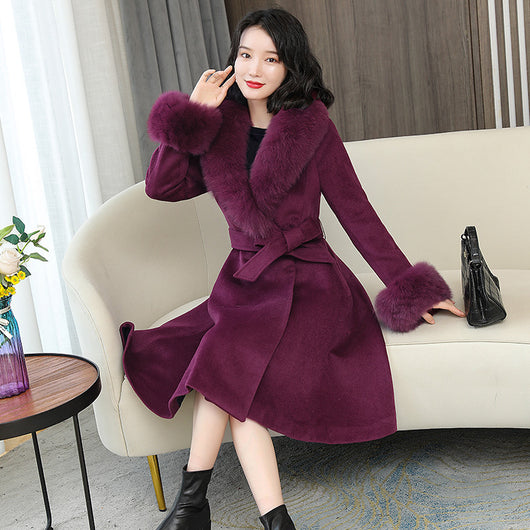 Abrigo de Lana Reversible Estilo Coreano para Mujer - Image 3