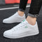 Zapatos Casuales Minimalistas Blancos para Hombre con Suela Plana