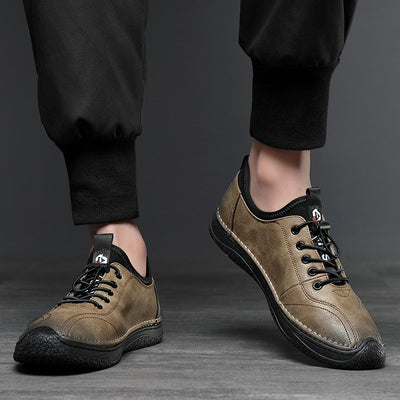 Zapatos Casuales para Hombre en Cuero Genuino - Diseño Otoñal Bajo - Image 10