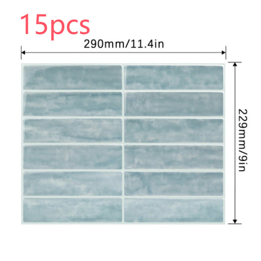 Adhesivo de Pared 3D Estéreo Resistente al Agua y Calor - Papel Tapiz Autoadhesivo para Cocina y Baño - Image 26