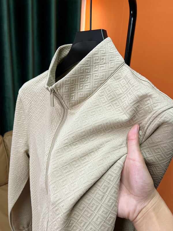 Chaqueta Suéter con Cierre de Manga Larga Primavera Otoño