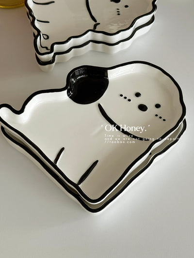 Plato de Cerámica Infantil con Diseño de Cachorro Adorable - Image 18