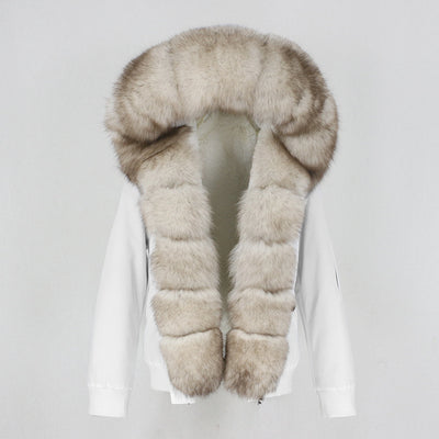 Parka con Forro de Piel de Mapache - Abrigo Térmico Premium - Image 3