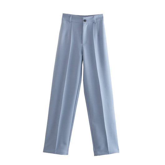 Pantalón Casual de Cintura Alta Ajustado en Colores Lisos - Image 5
