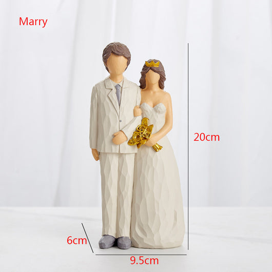 Decoración Familiar Feliz - Personajes Creativos para Bodas y Familia - Image 4