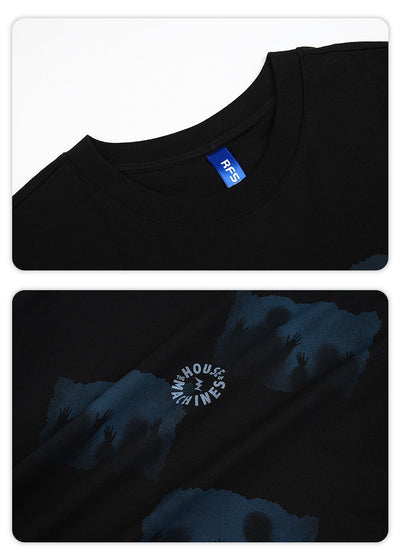 Playera Estampada Suelta para Parejas - Estilo Urbano - Image 17