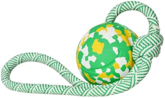 Pelota de Goma con Cuerda para Perros Pequeños y Medianos - Juguete Interactivo de Tracción - Image 5