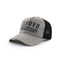 Gorra Visera Retro con Bordado de Letras - Malla Transpirable para Verano