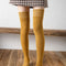Calcetines Largos Invierno para Mujer - Tubo Alto Acolchado con Terciopelo