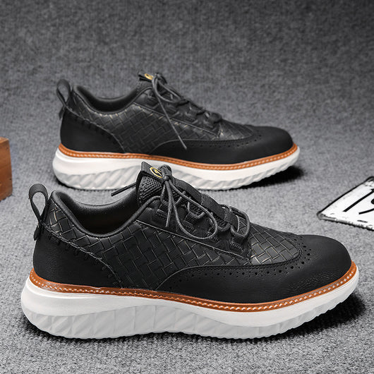 Tenis Deportivos Transpirables con Textura Tejida para Hombre - Image 9