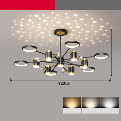 Paquete Completo Lámpara Chandelier Nordic Luxury con Diseño de Estrella - Image 6