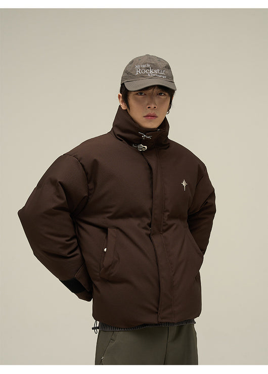 Chaqueta Acolchada de Algodón Estilo Retro Americano para Hombre - Image 11