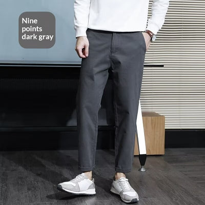 Pantalones Casuales Elegantes Slim Fit con Corte Cónico para Hombre - Image 6