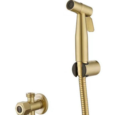 Conjunto Bidet con Pistola de Agua Acero Inoxidable Negro y Dorado - Image 3