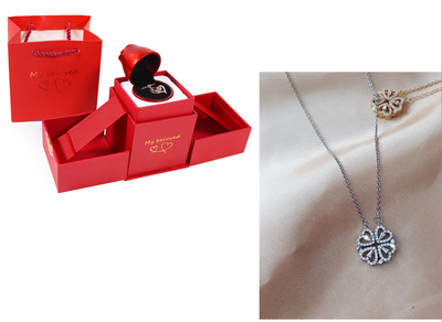 Collar Trébol de Cuatro Hojas Desmontable con Circones - Cadena Corta Multiuso para Mujer - Image 23