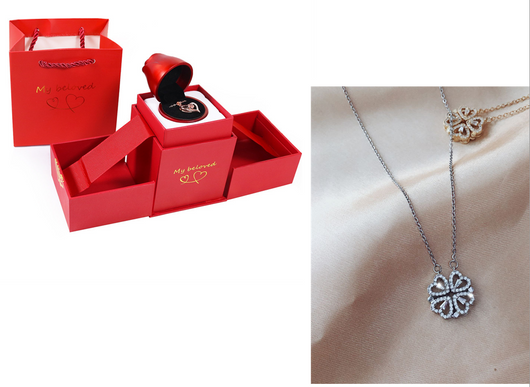 Collar Trébol de Cuatro Hojas Desmontable con Circones - Cadena Corta Multiuso para Mujer - Image 23