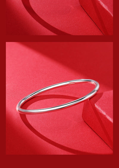 Pulsera de Plata Pura 9999 Cierre Fijo Diseño Minimalista para Mujer - Image 15