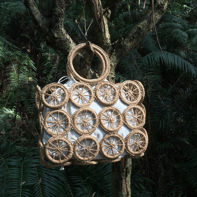 Bolsa Tejida de Papel y Fibra Natural con Asas Diagonales - Image 18