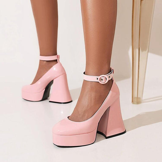Zapatos de Tacón Alto con Plataforma Gruesa para Mujer - Image 10