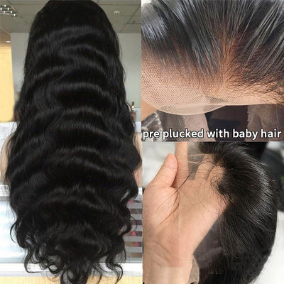 Pelucas Cabello Humano Ondulado con Frente de Encaje - Image 3