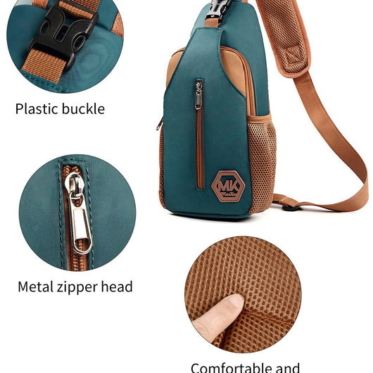 Bolsa Bandolera Crossbody Coreana Resistente - Mochila Pecho Casual - Image 3