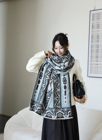 Chal Versátil de Oficina Estilo Coreano para Otoño e Invierno - Image 11