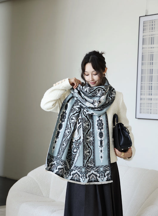 Chal Versátil de Oficina Estilo Coreano para Otoño e Invierno - Image 11