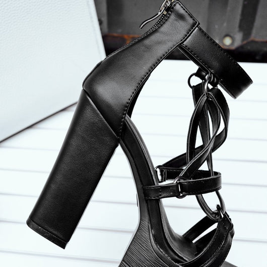 Sandalias de Plataforma Tacón Alto Cruzado para Mujer - Image 10