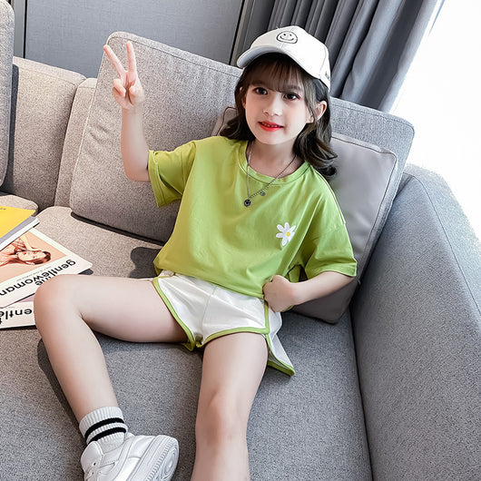 Conjunto Deportivo Niña Crisantemo Espalda - Estilo Coreano Moderno - Image 4