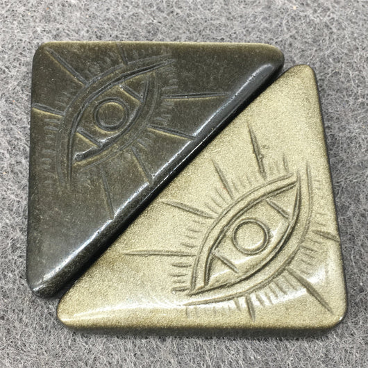 Amuleto de Obsidiana Negra Tallada - Ojo de Horus en Cristal Natural - Image 8