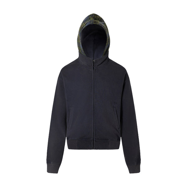 Sudadera con Capucha de Franela a Cuadros para Mujer - Image 6