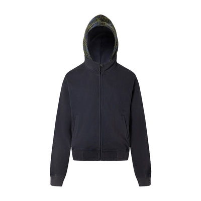 Sudadera con Capucha de Franela a Cuadros para Mujer - Image 6