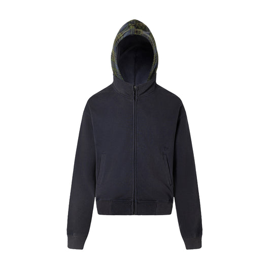 Sudadera con Capucha de Franela a Cuadros para Mujer - Image 6