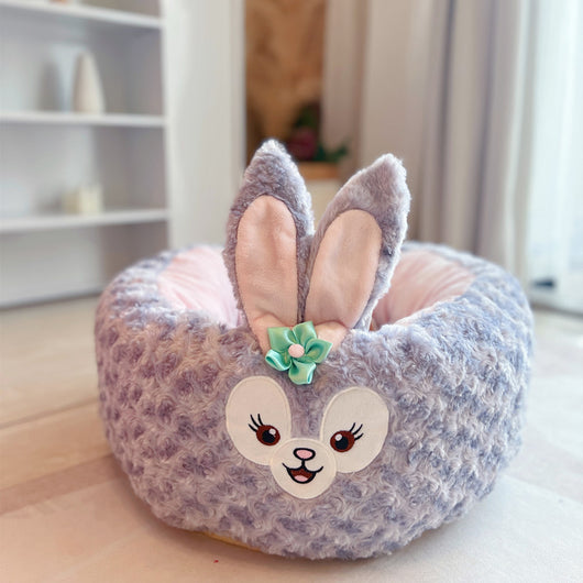 Cama Redonda para Mascotas Peluche Cuatro Estaciones - Nido Cómodo Diseño Panda Rojo - Image 13