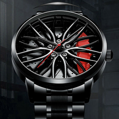 Reloj de Cuarzo Impermeable con Ruedas de Acero Inoxidable para Hombre - Image 19
