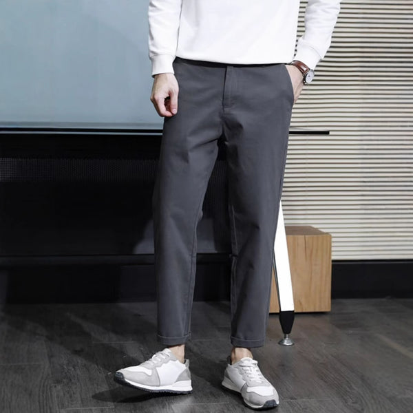 Pantalones Casuales Elegantes Slim Fit con Corte Cónico para Hombre