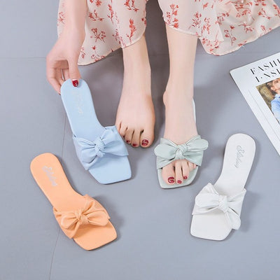 Pantuflas de Playa para Mujer con Moño Elegante - Image 8