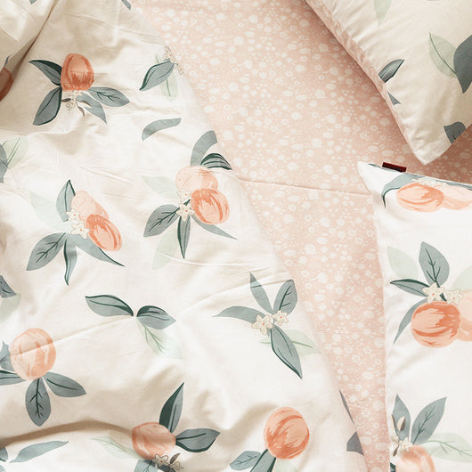 Juego de Cama 7 Piezas: Sábanas de Algodón y Edredón Floral - Image 6
