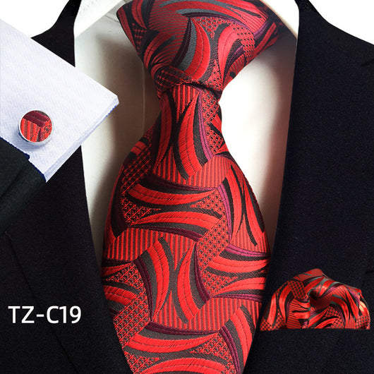 Traje de Tres Piezas Elegante para Hombre con Corbata, Pañuelo y Puños - Image 20