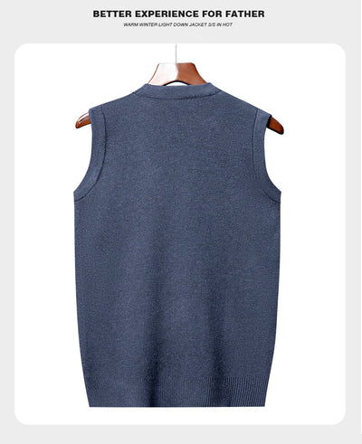 Chaleco Tejido sin Mangas a Cuadros para Hombre - Estilo Casual Moderno - Image 10