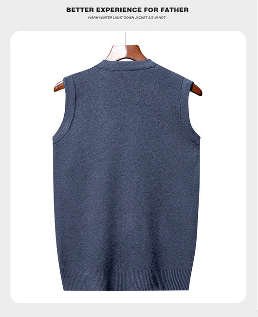 Chaleco Tejido sin Mangas a Cuadros para Hombre - Estilo Casual Moderno - Image 10